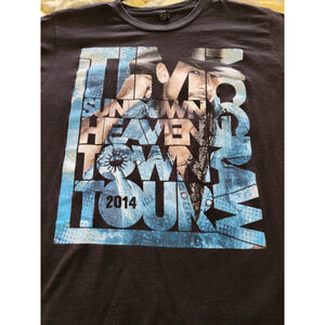 2014 Tim McGraw Country Concert “Sundown Heaven Town Tour” Sz Med Black T-Shirt